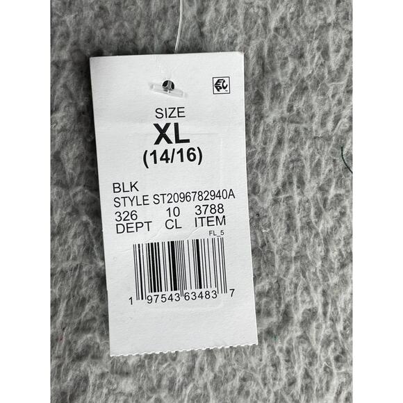 Disney Minnie Mouse Shirt Girls XL (14/16) Black T-Shirt Christmas Holiday NWT - Picture 3 of 7